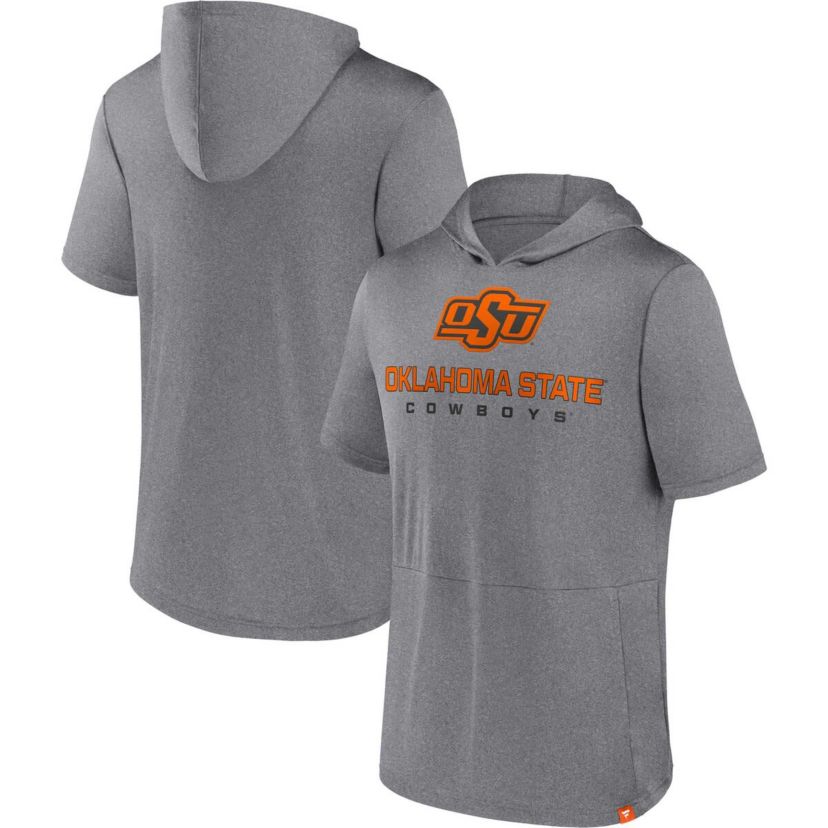 NCAA Fanatics Oklahoma State Cowboys Modern Stack Hoodie T-Shirt