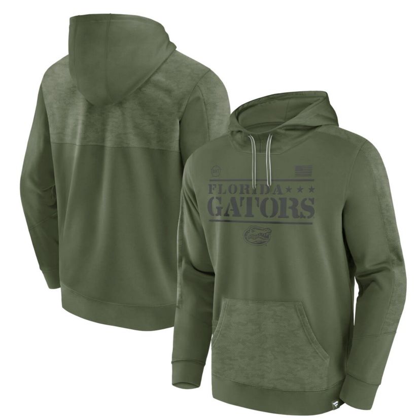 NCAA Fanatics Florida Gators OHT Military Appreciation Stencil Pullover Hoodie