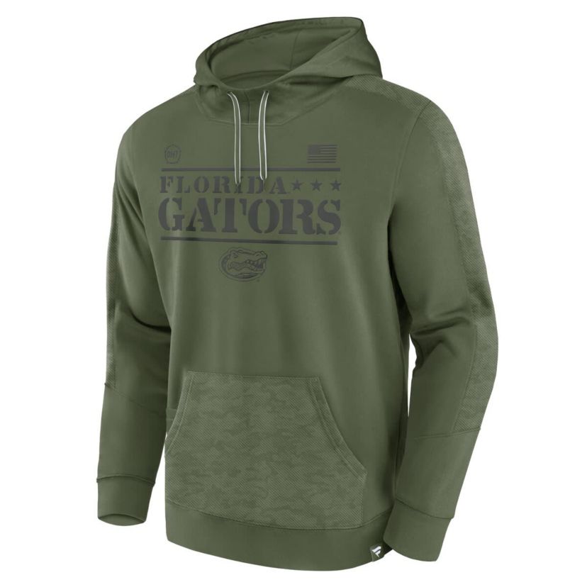 NCAA Fanatics Florida Gators OHT Military Appreciation Stencil Pullover Hoodie