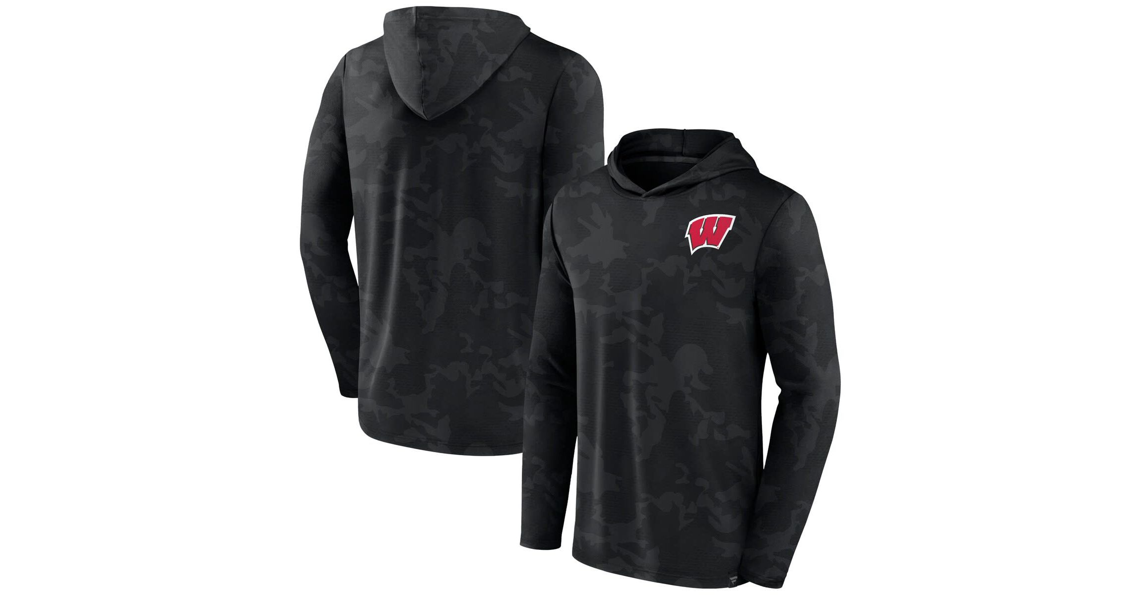 NCAA Fanatics Wisconsin Badgers Hoodie Long Sleeve T-Shirt