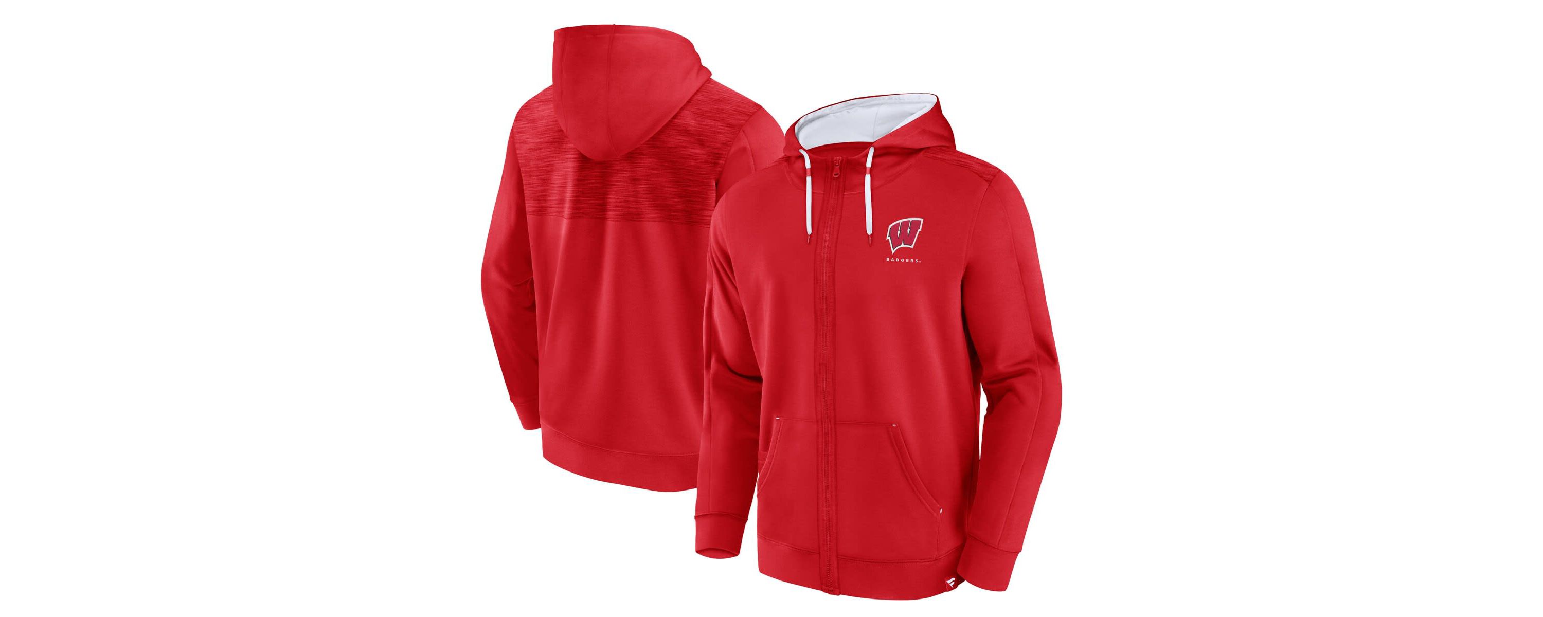 NCAA Fanatics Wisconsin Badgers Power Index Full-Zip Hoodie