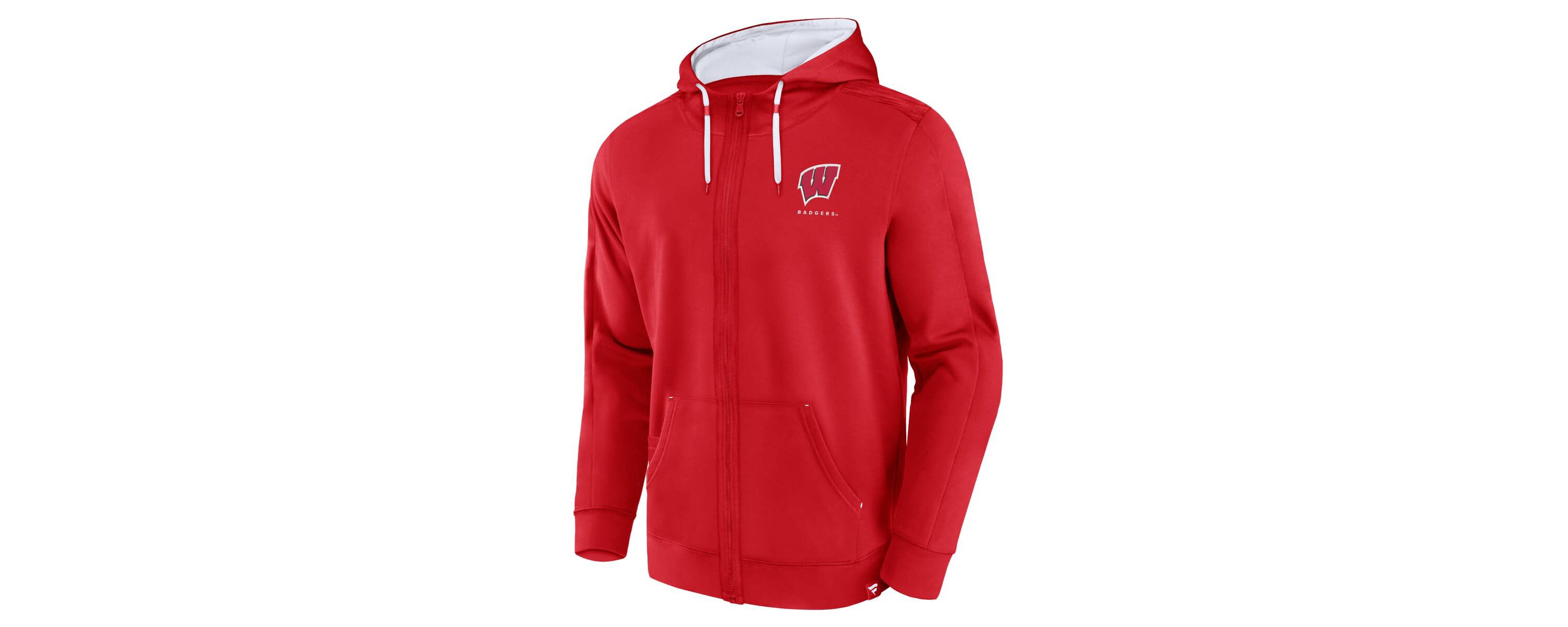 NCAA Fanatics Wisconsin Badgers Power Index Full-Zip Hoodie