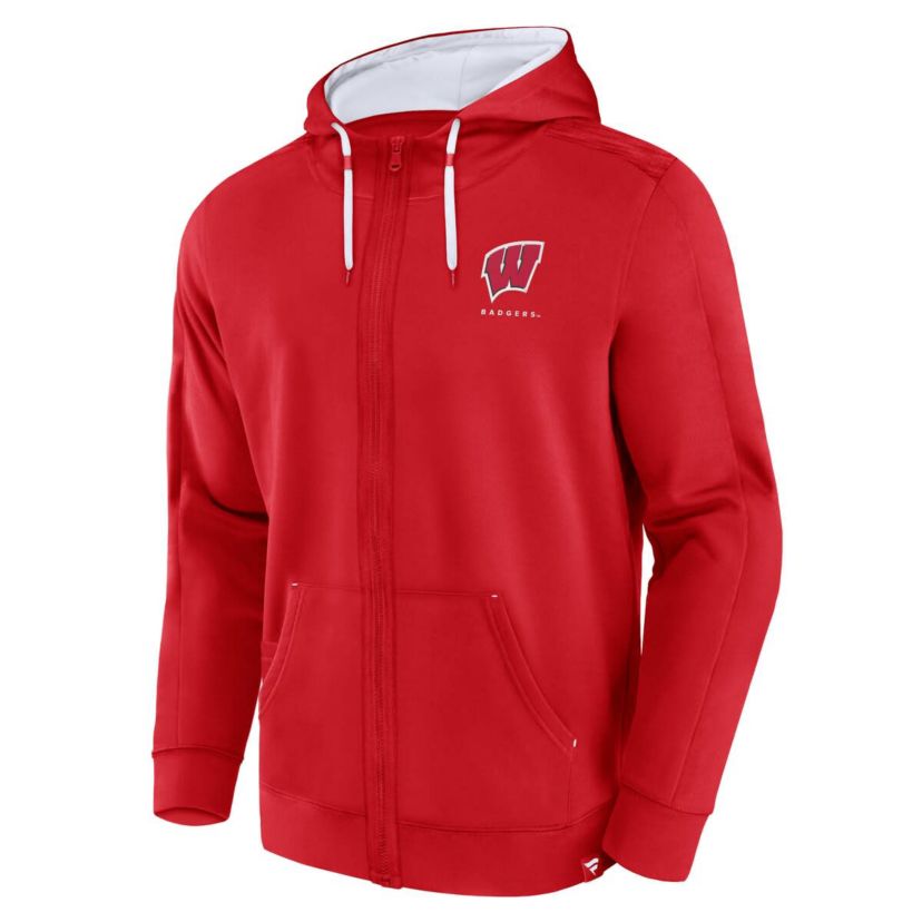 NCAA Fanatics Wisconsin Badgers Power Index Full-Zip Hoodie