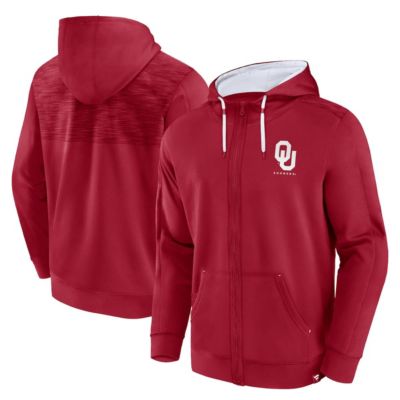 Men's NCAA Fanatics Oklahoma Sooners Power Index Full-Zip Hoodie, Crimson, Large