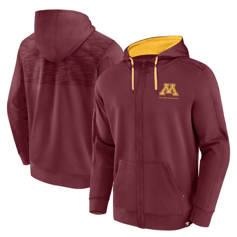 NCAA Fanatics Minnesota Golden Gophers Power Index Full-Zip Hoodie