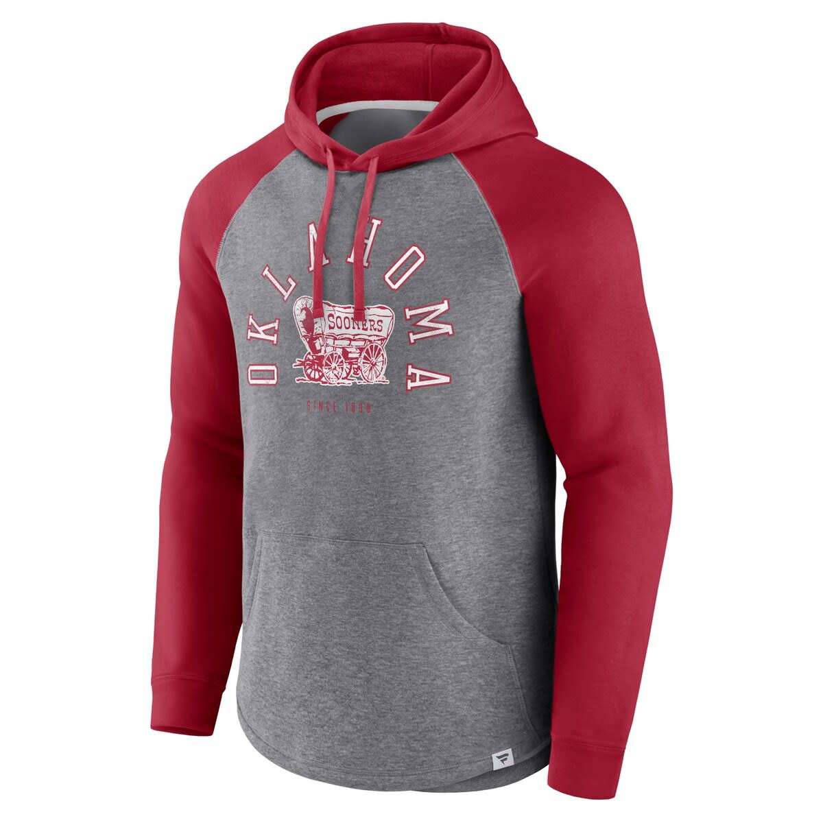 NCAA Fanatics Oklahoma Sooners Wrap Up Raglan Pullover Hoodie