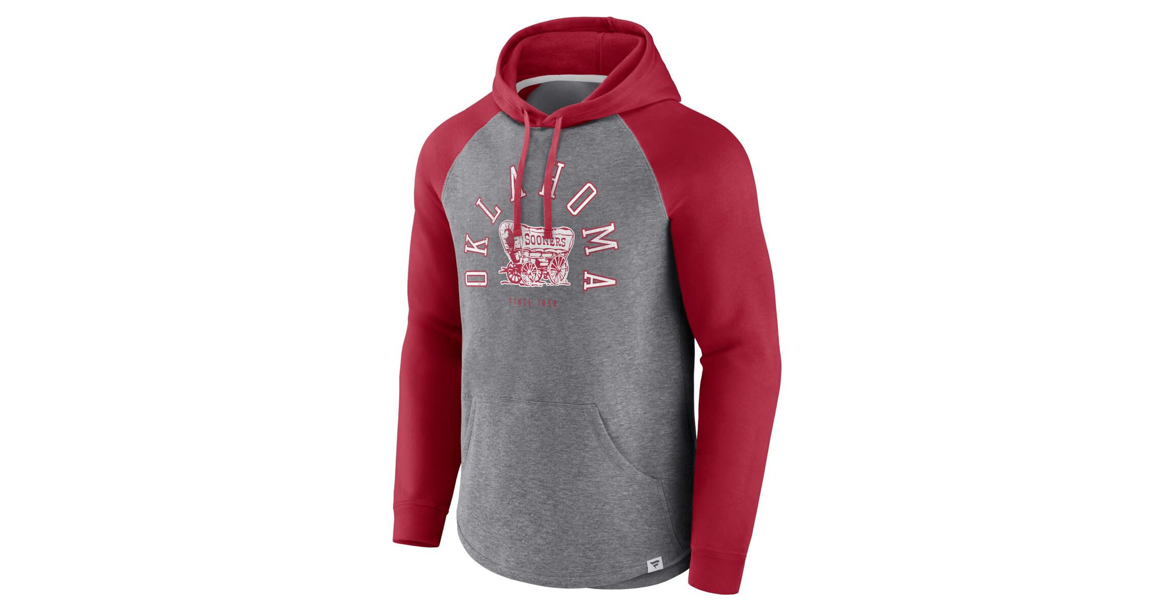 NCAA Fanatics Oklahoma Sooners Wrap Up Raglan Pullover Hoodie