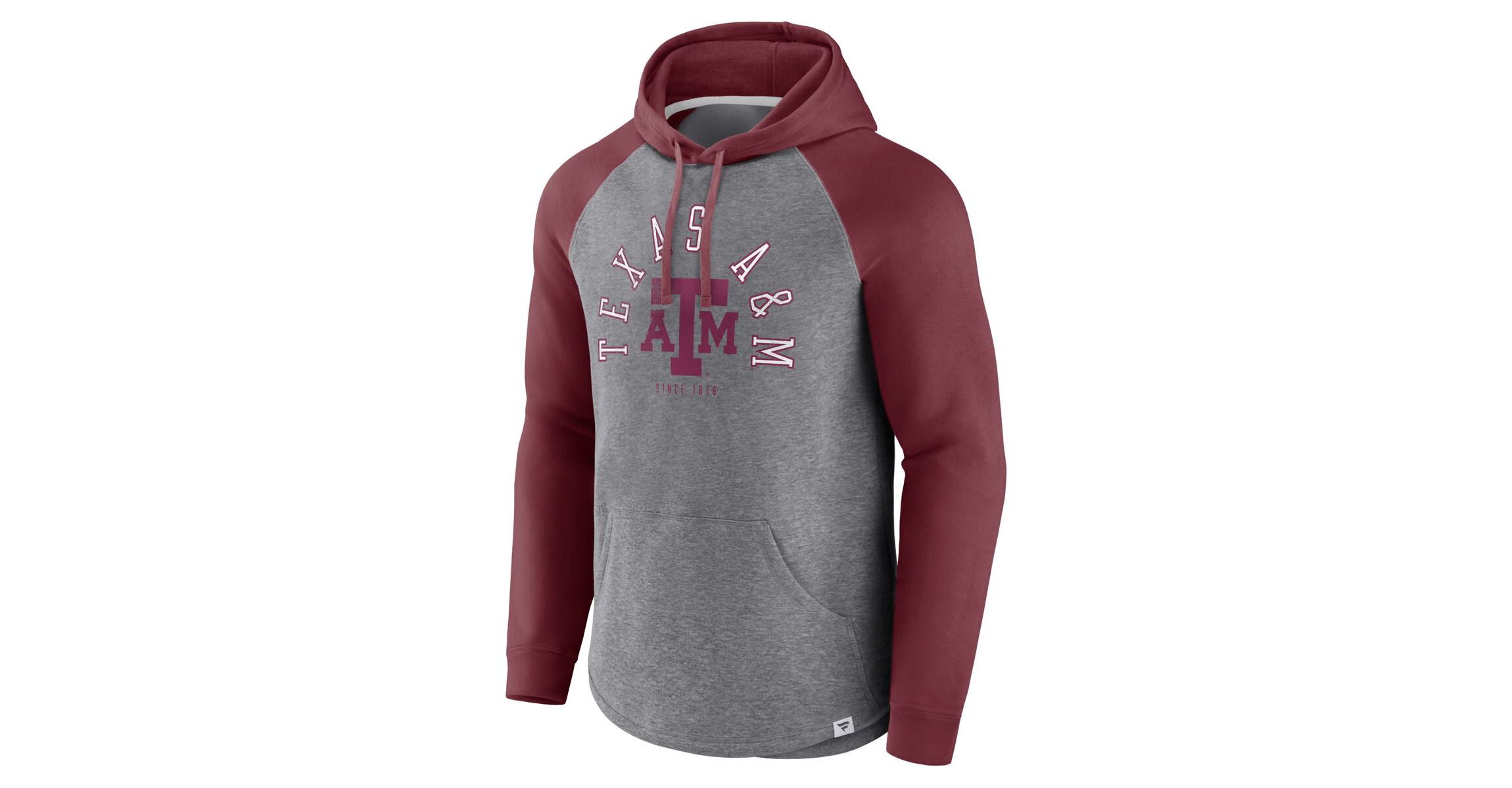 NCAA Fanatics Texas A&M Aggies Wrap Up Raglan Pullover Hoodie