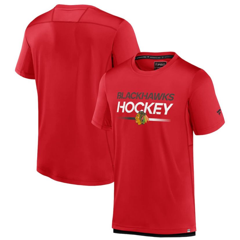 NHL Fanatics Chicago Blackhawks Authentic Pro Tech T-Shirt
