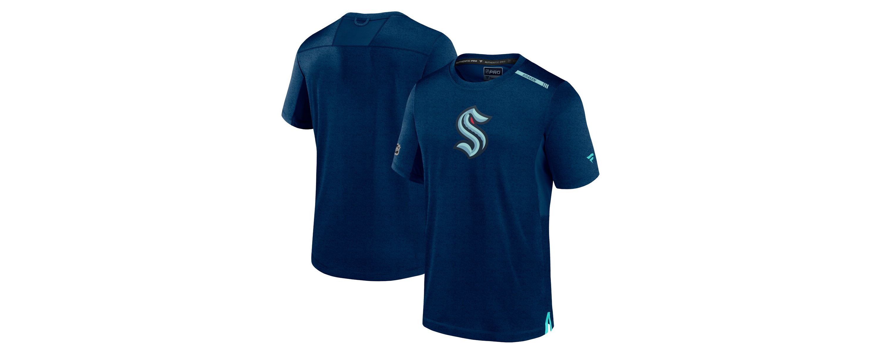 NHL Fanatics Deep Sea Seattle Kraken Authentic Pro Performance T-Shirt