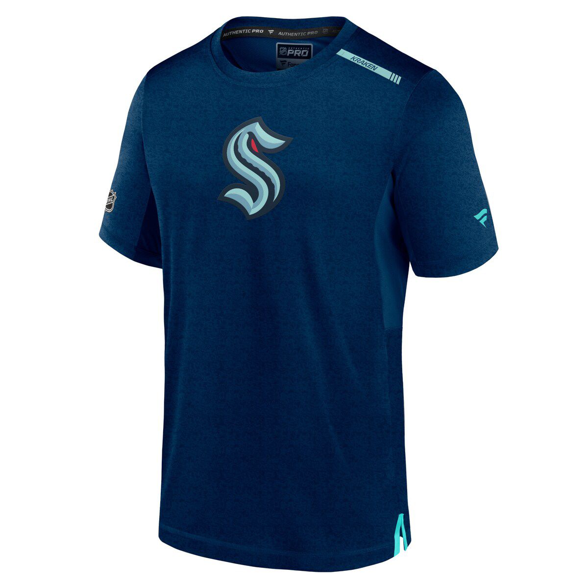 NHL Fanatics Deep Sea Seattle Kraken Authentic Pro Performance T-Shirt