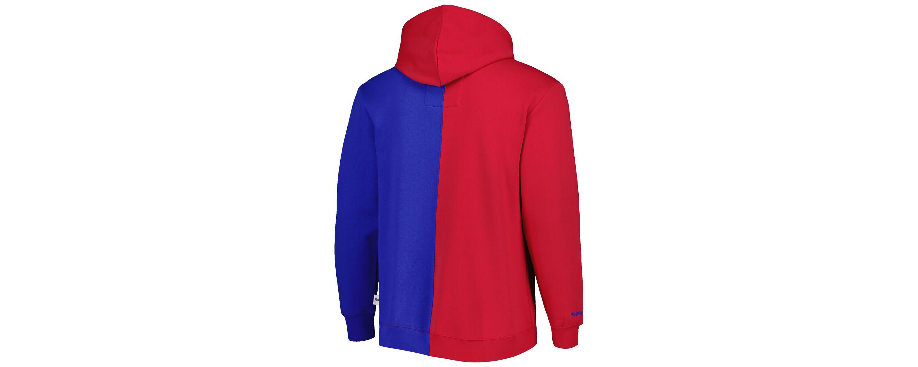 MLB Red/Royal Atlanta Braves Fleece Full-Zip Hoodie