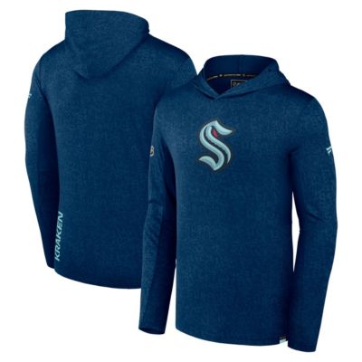 Men's NHL Fanatics Deep Sea Seattle Kraken Authentic Pro Lightweight Pullover Hoodie