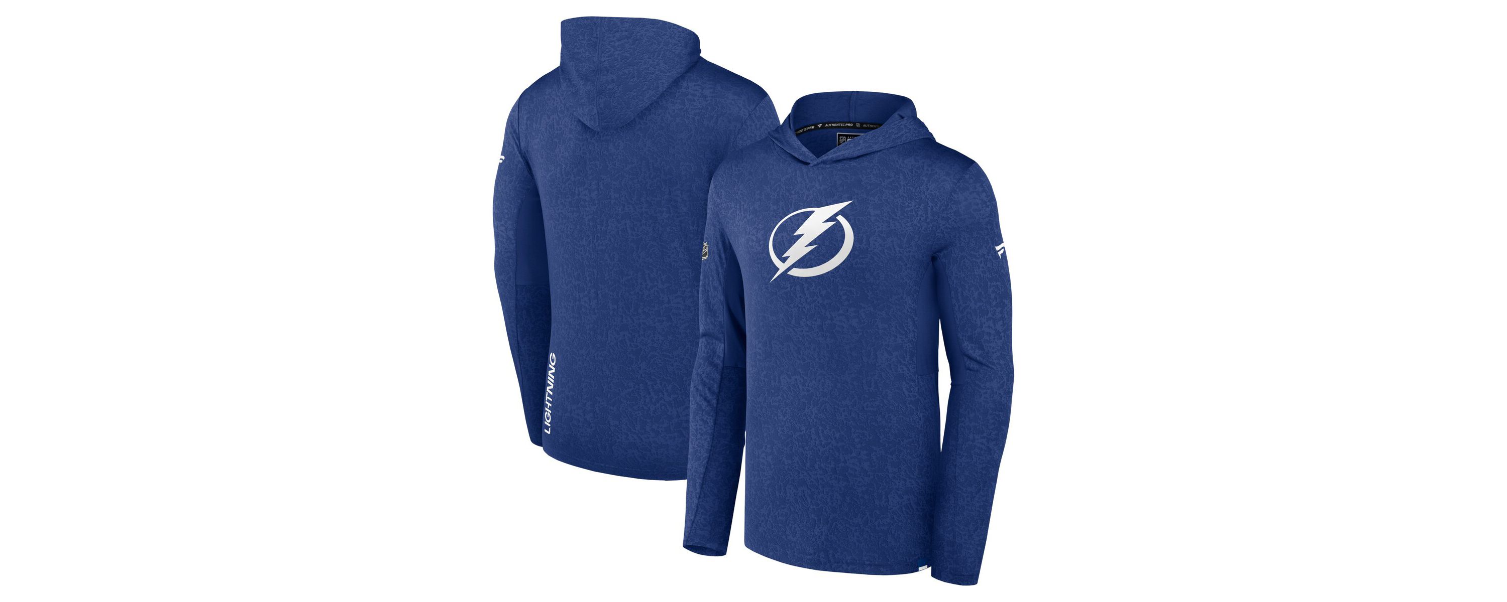 NHL Fanatics Tampa Bay Lightning Authentic Pro Lightweight Pullover Hoodie