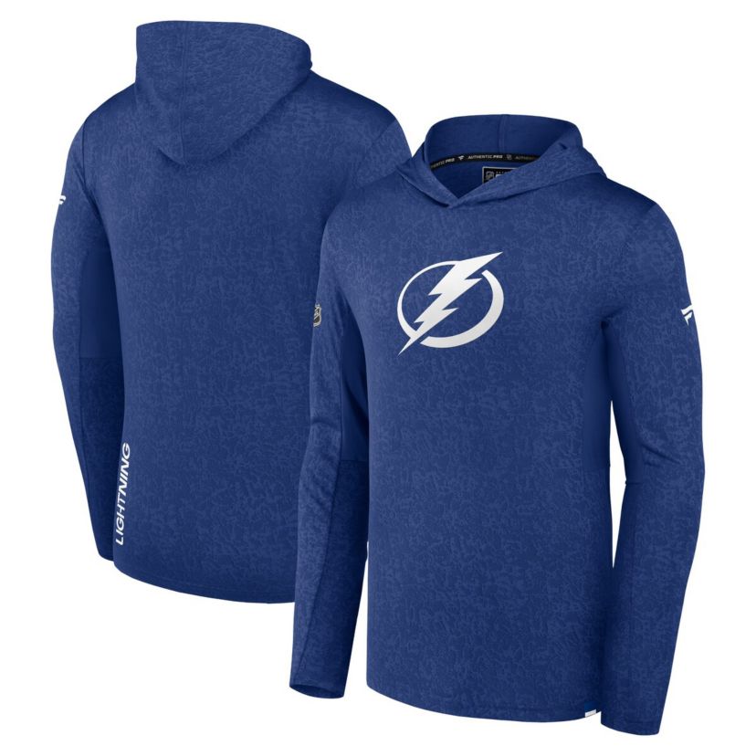 NHL Fanatics Tampa Bay Lightning Authentic Pro Lightweight Pullover Hoodie