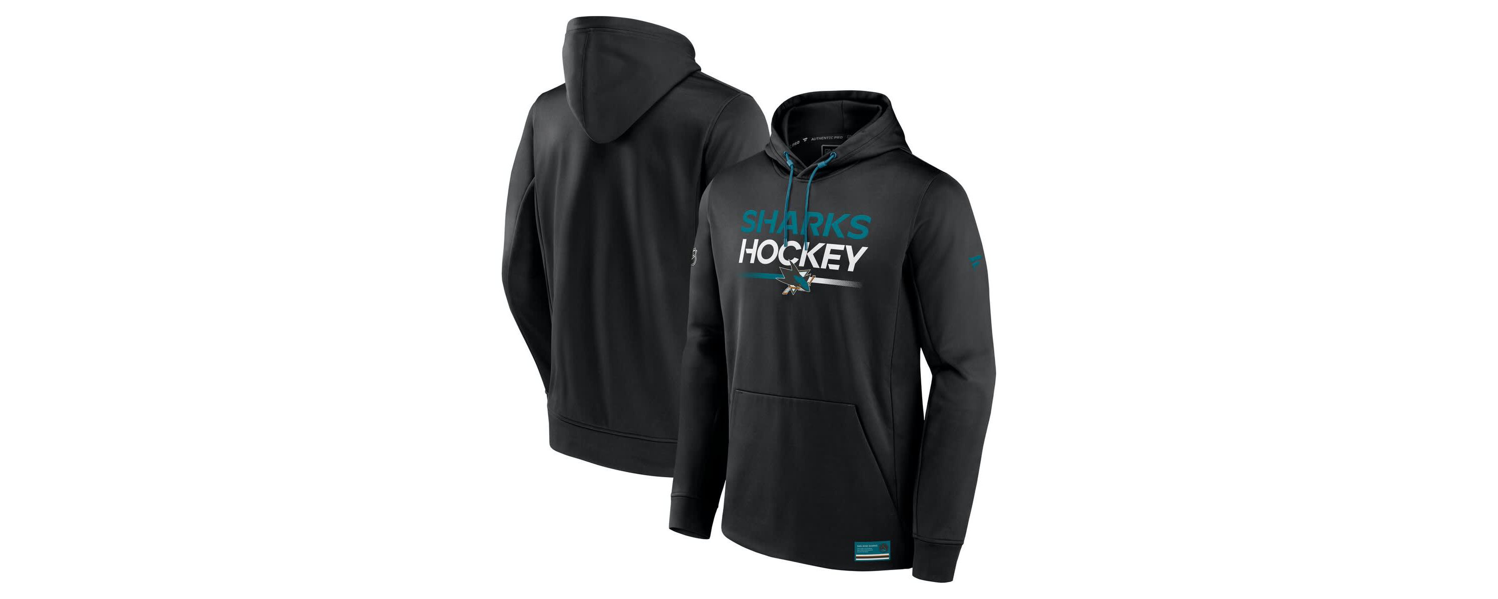 NHL Fanatics San Jose Sharks Authentic Pro Fleece Pullover Hoodie