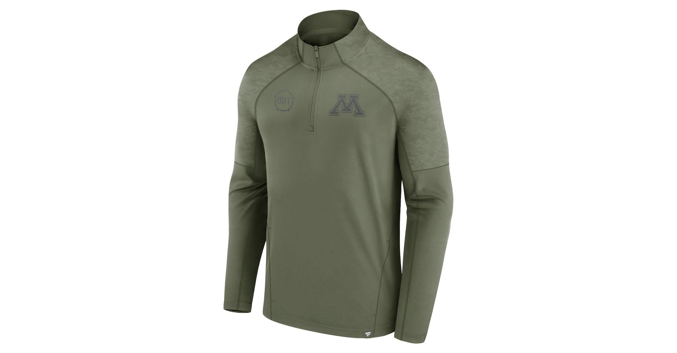 NCAA Fanatics Minnesota Golden Gophers OHT Military Appreciation Titan Raglan Quarter-Zip Jacket
