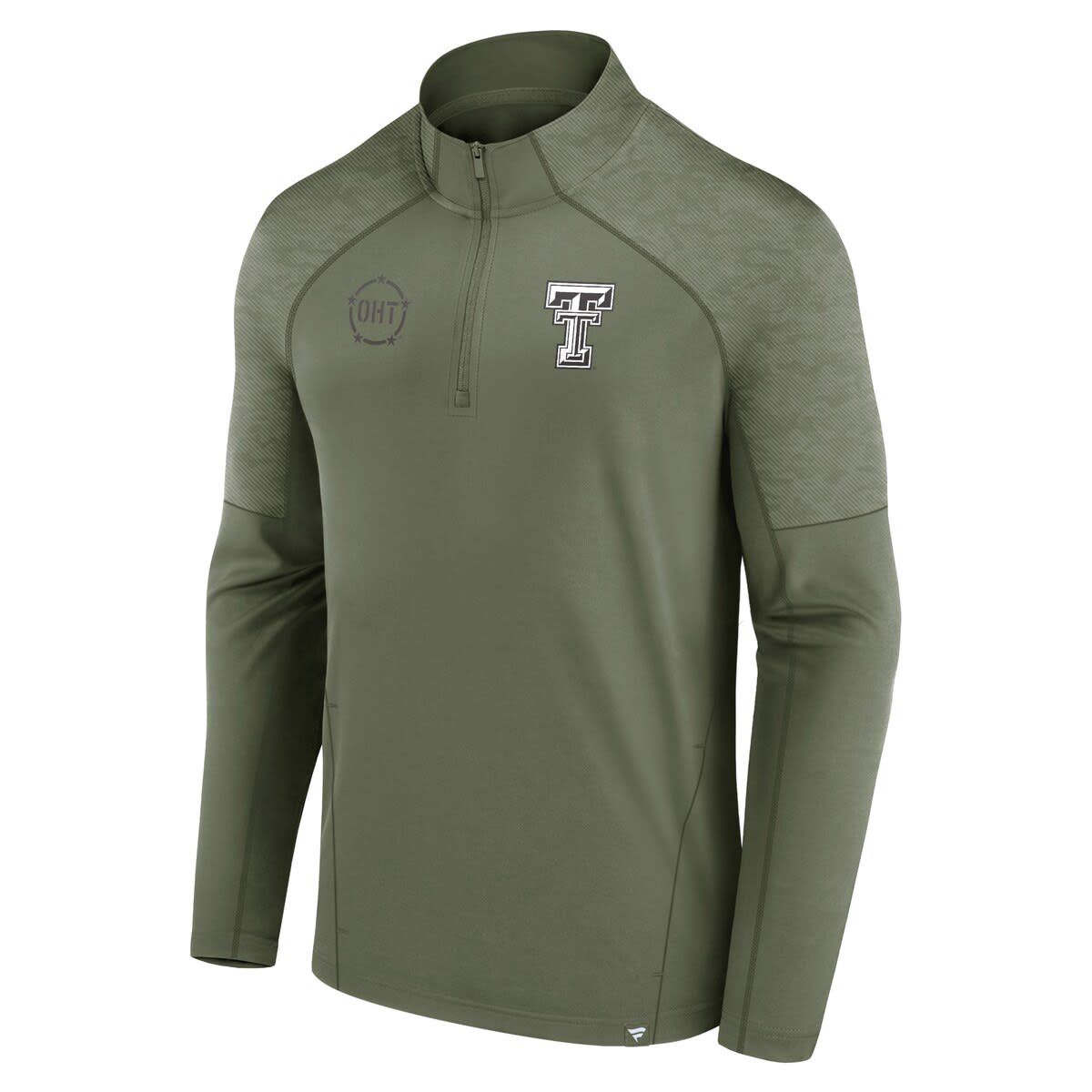 Texas Tech Red Raiders NCAA Fanatics Texas Tech Raiders OHT Military Appreciation Titan Raglan Quarter-Zip Jacket
