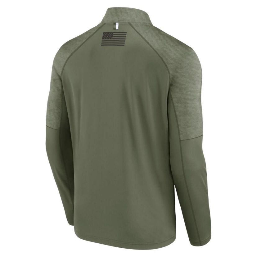 Texas Tech Red Raiders NCAA Fanatics Texas Tech Raiders OHT Military Appreciation Titan Raglan Quarter-Zip Jacket