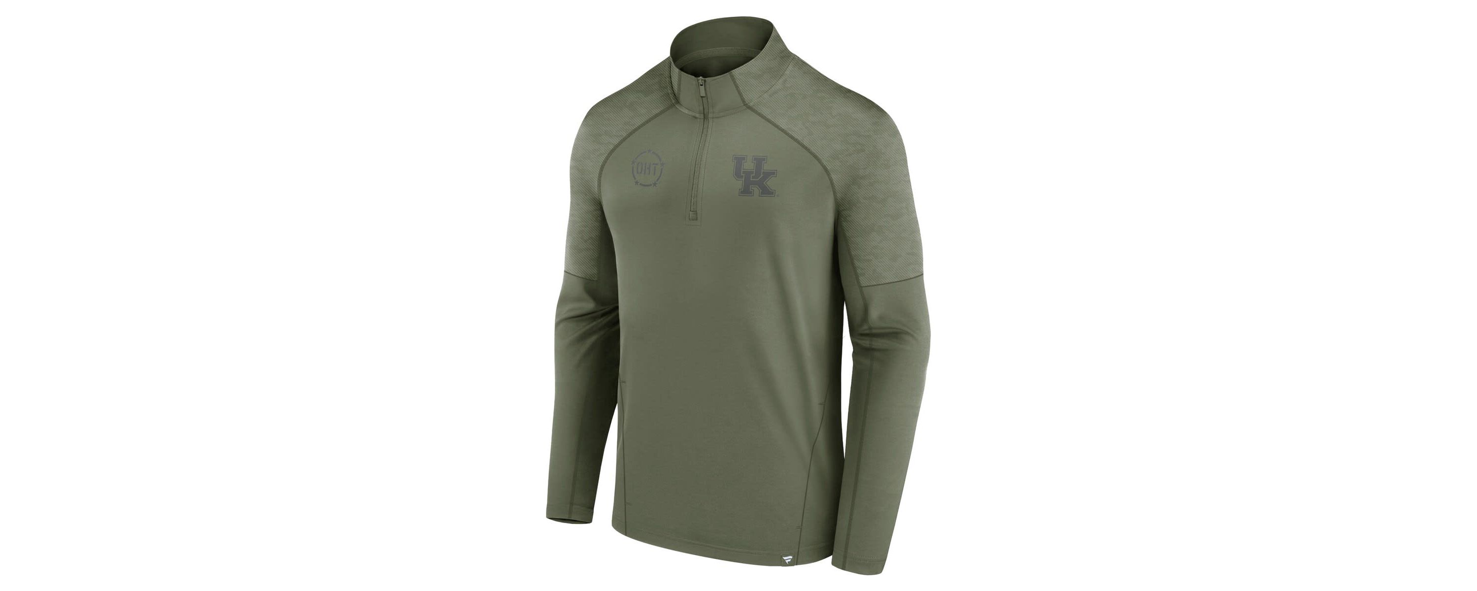 NCAA Fanatics Kentucky Wildcats OHT Military Appreciation Titan Raglan Quarter-Zip Jacket