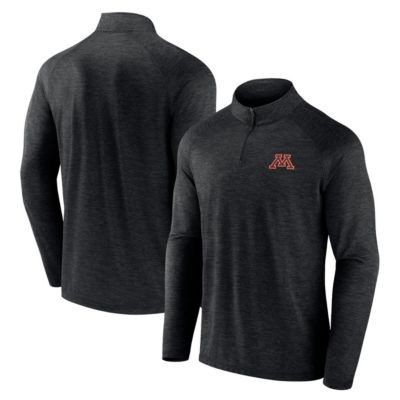 Men's NCAA Fanatics Minnesota Golden Gophers Primary Logo Raglan Quarter-Zip Top