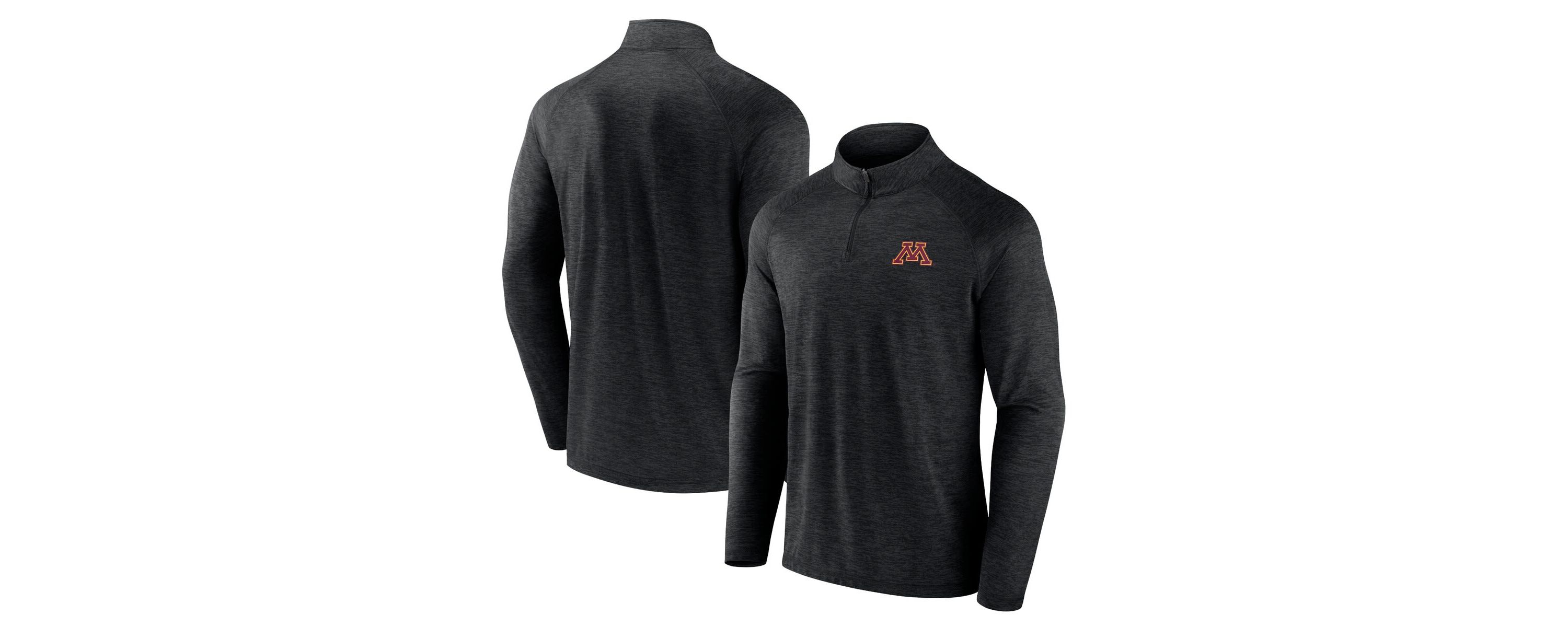 NCAA Fanatics Minnesota Golden Gophers Primary Logo Raglan Quarter-Zip Top