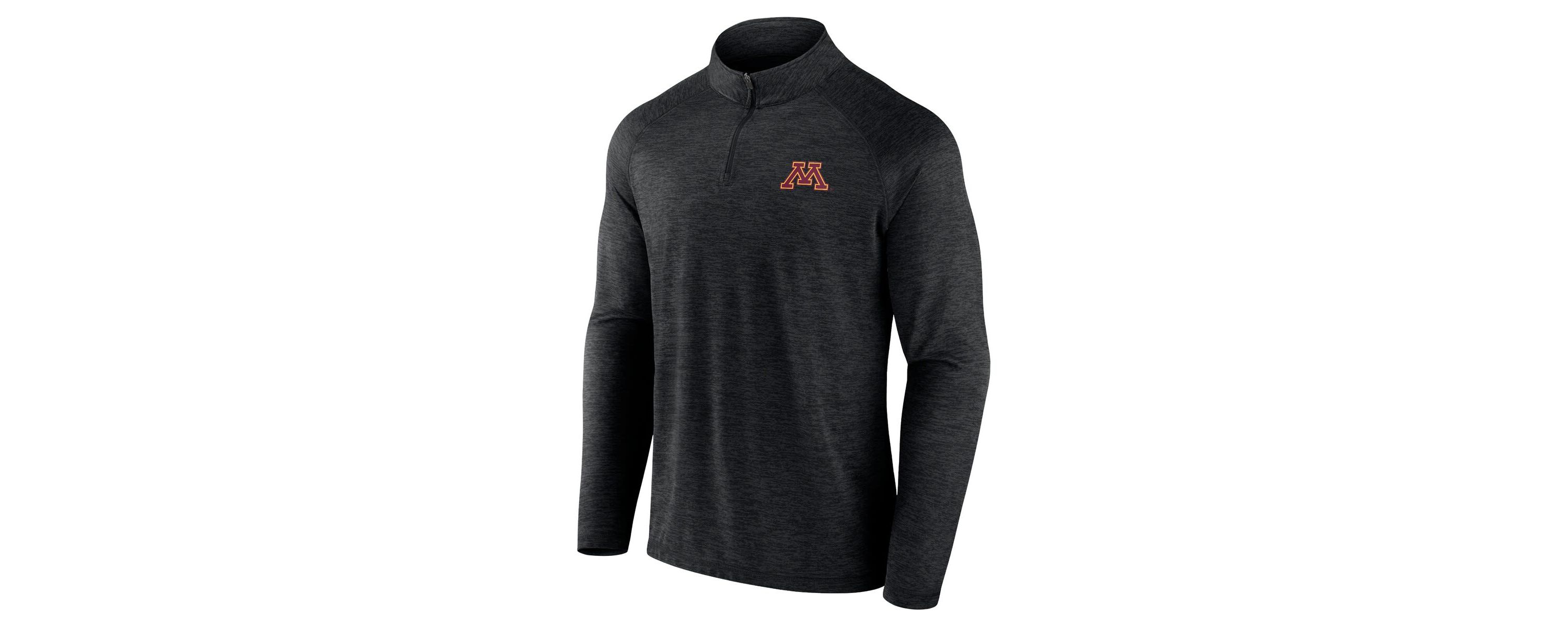 NCAA Fanatics Minnesota Golden Gophers Primary Logo Raglan Quarter-Zip Top