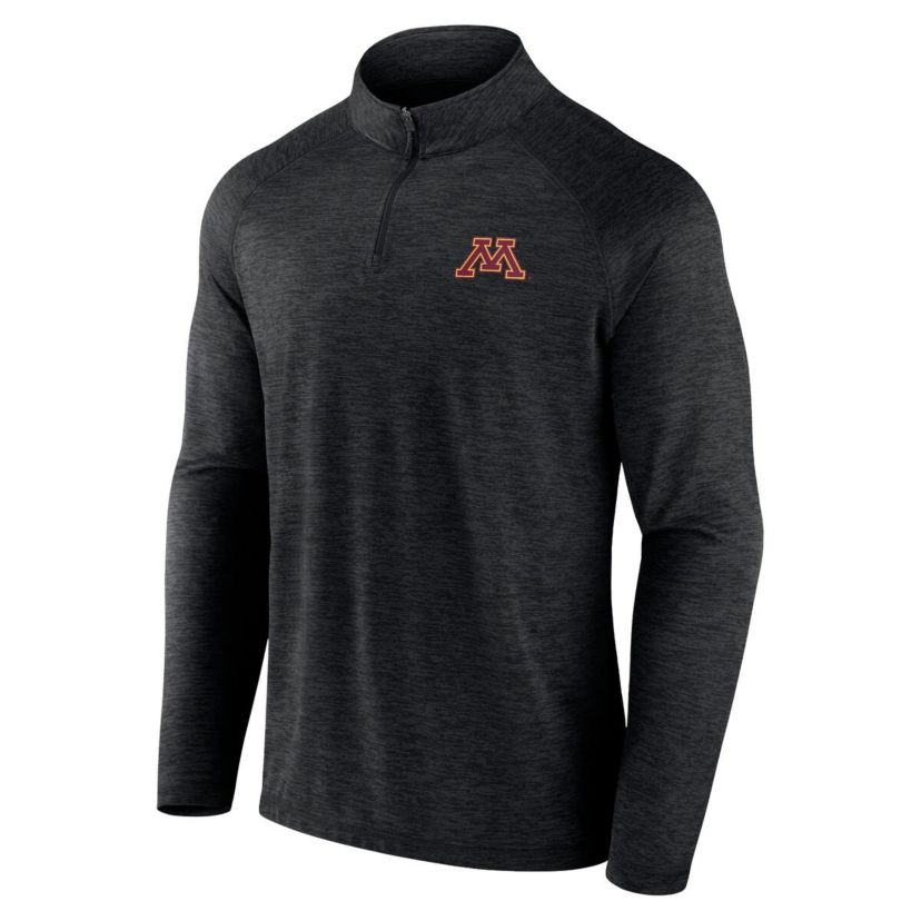 NCAA Fanatics Minnesota Golden Gophers Primary Logo Raglan Quarter-Zip Top
