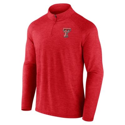 Texas Tech Red Raiders NCAA Fanatics Primary Logo Raglan Quarter-Zip Top