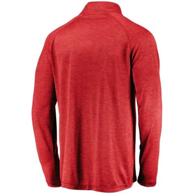 NCAA Fanatics Wisconsin Badgers Primary Logo Raglan Quarter-Zip Top