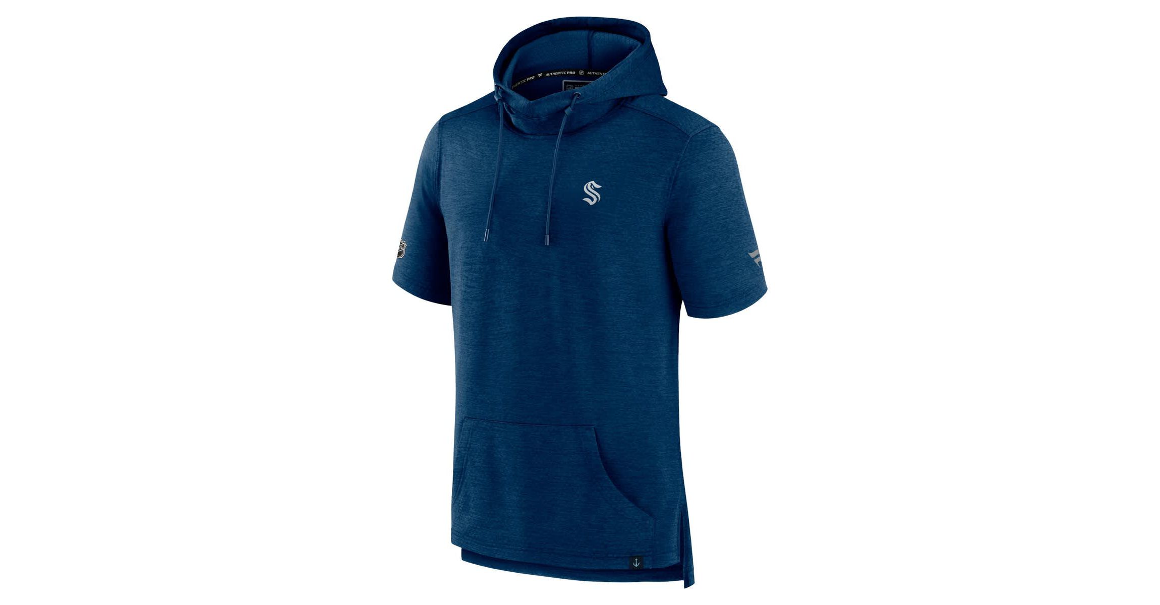 NHL Fanatics Seattle Kraken Authentic Pro Short Sleeve Pullover Hoodie