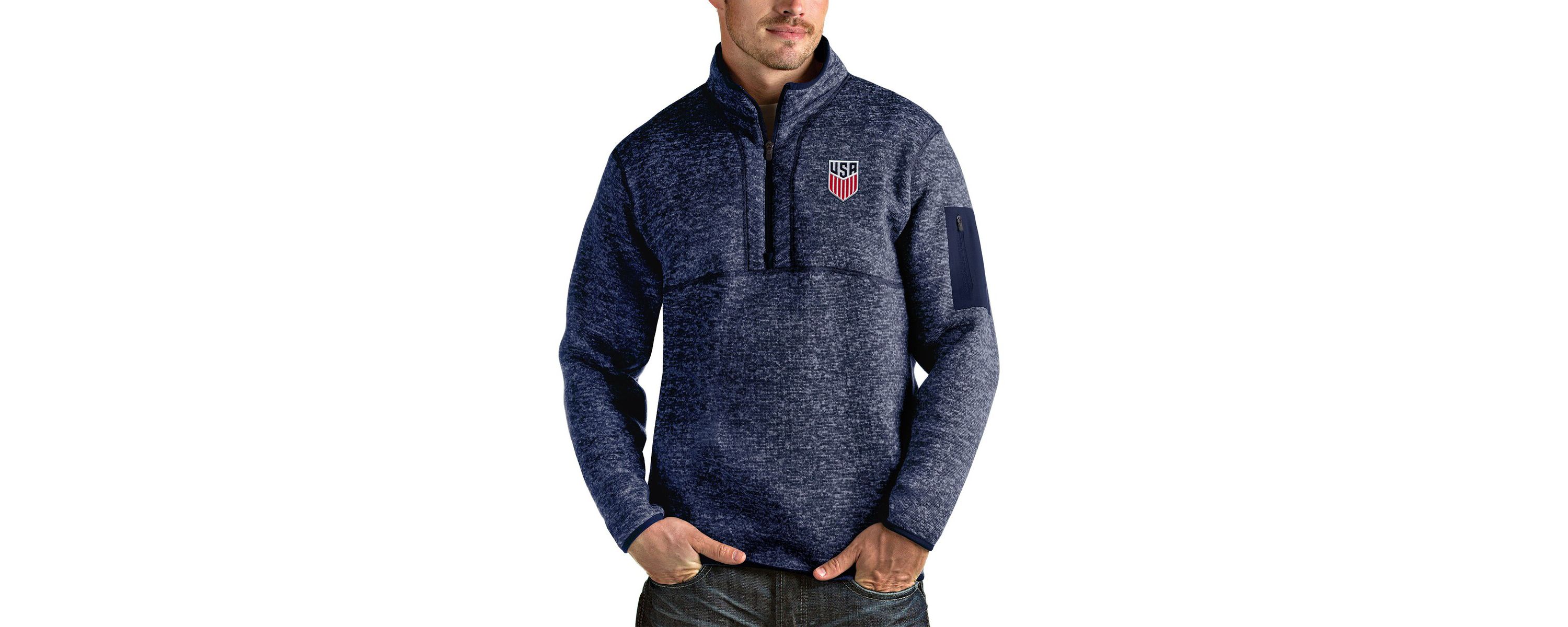 Olympics USMNT Fortune Quarter-Zip Pullover Jacket