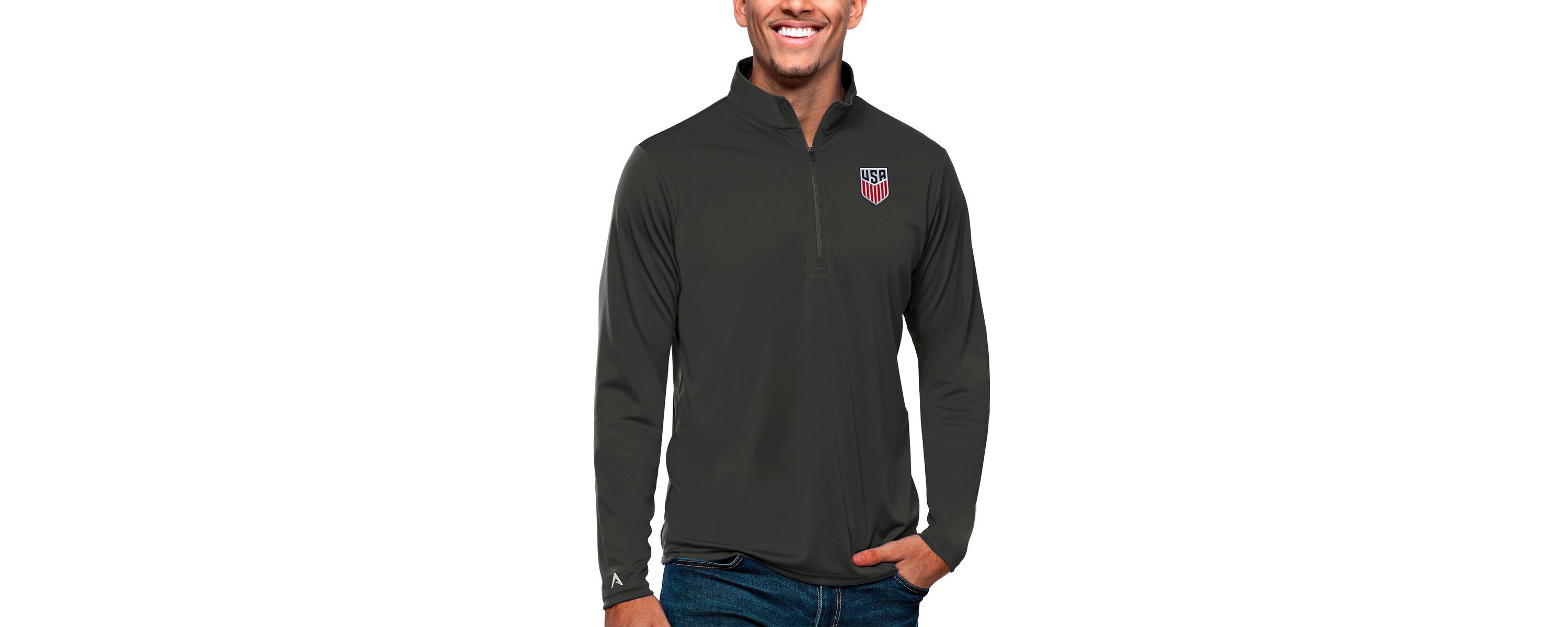 Olympics USMNT Tribute Quarter-Zip Pullover Top