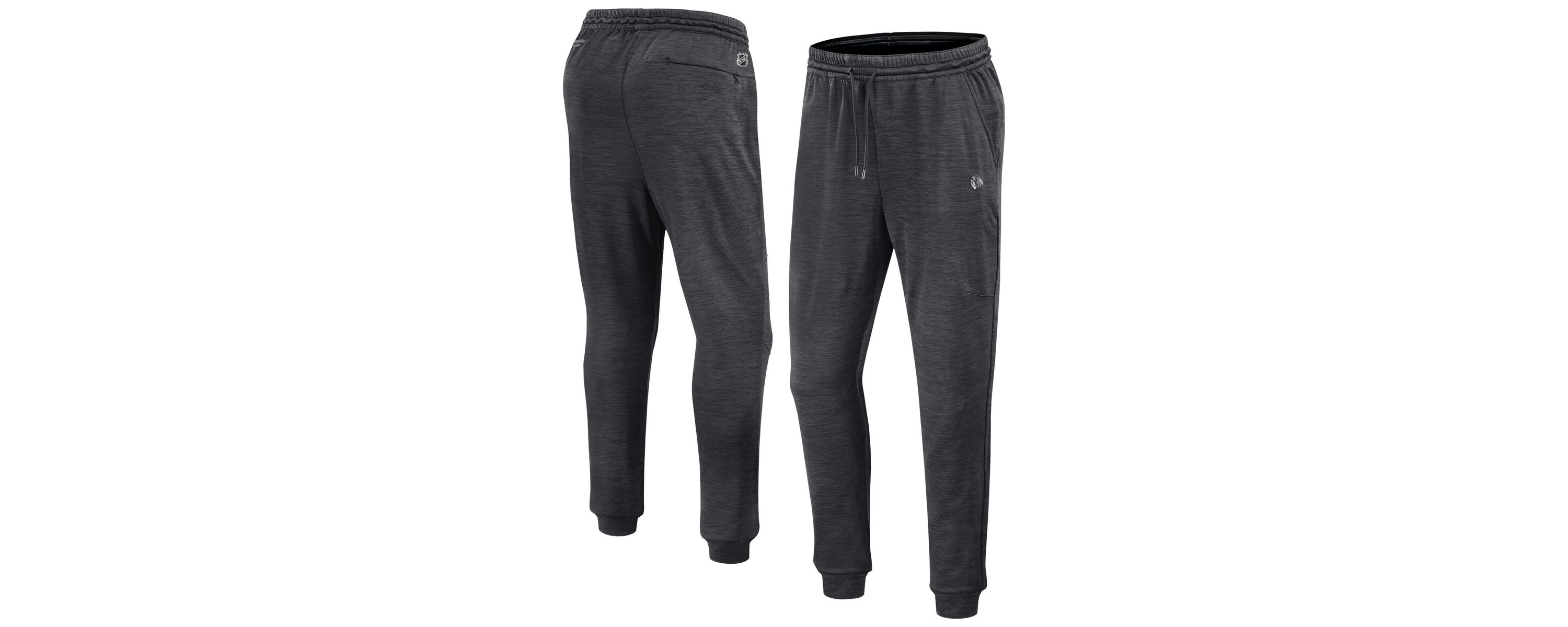 NHL Fanatics Heather Chicago Blackhawks Authentic Pro Fleece Sweatpants