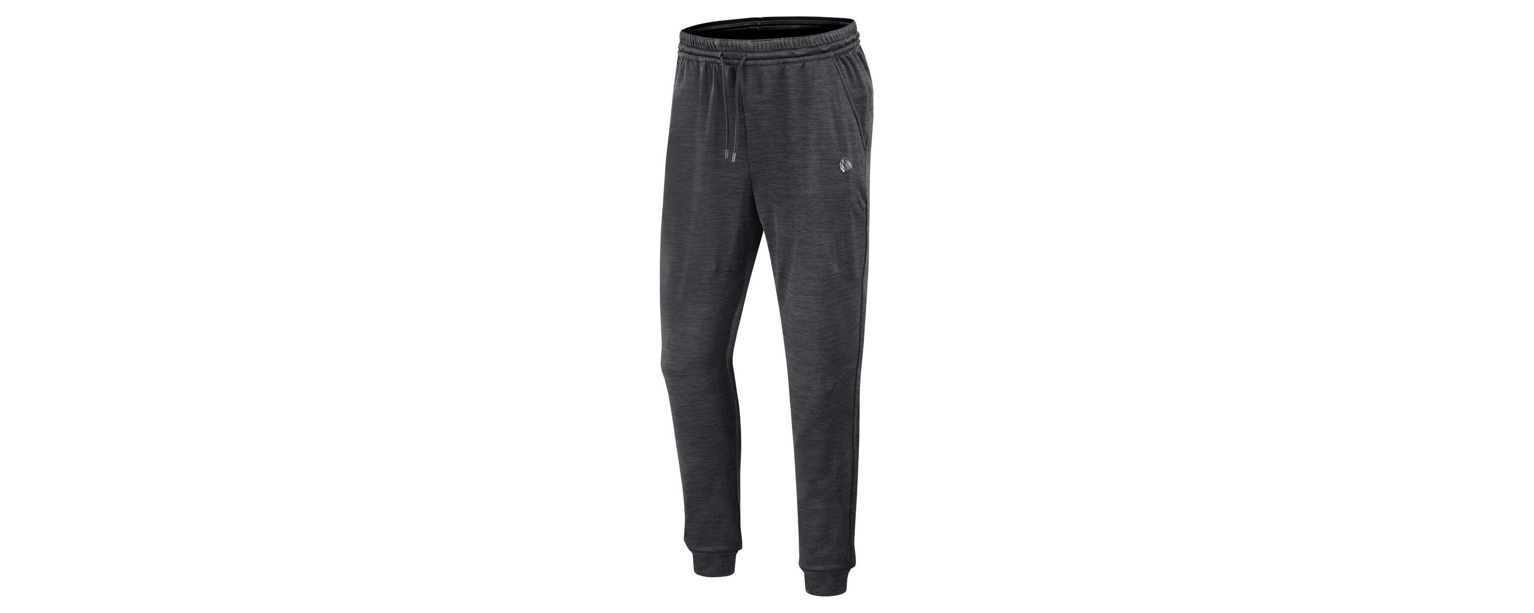 NHL Fanatics Heather Chicago Blackhawks Authentic Pro Fleece Sweatpants
