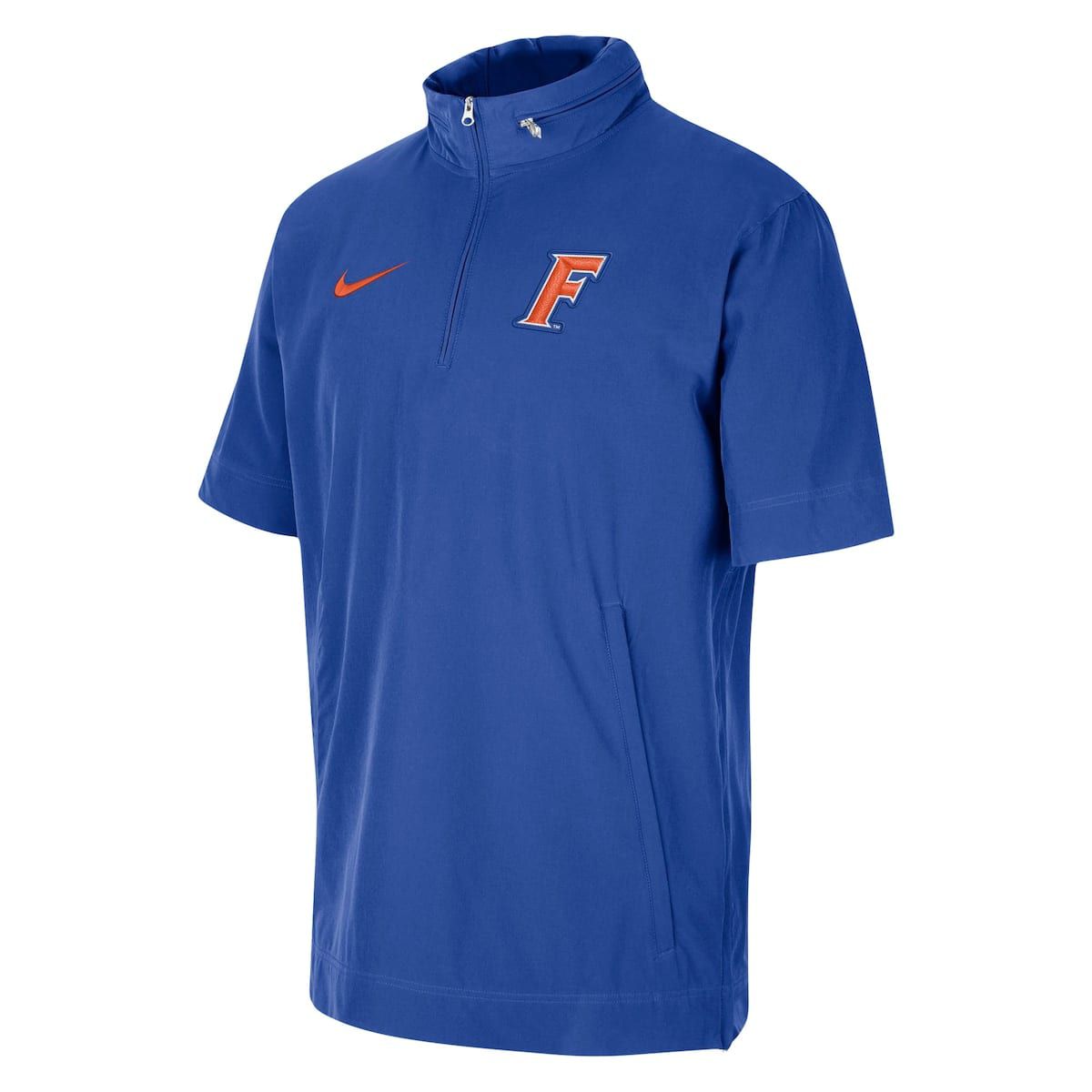 NCAA Nike Florida Gators Coaches Half-Zip Short Sleeve Jacket