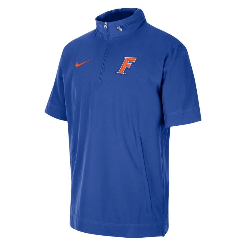 NCAA Nike Florida Gators Coaches Half-Zip Short Sleeve Jacket