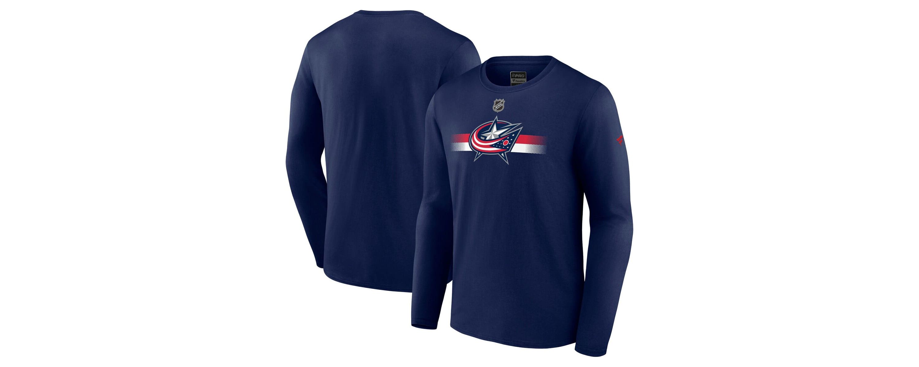 NHL Fanatics Columbus Jackets Authentic Pro Secondary Long Sleeve T-Shirt