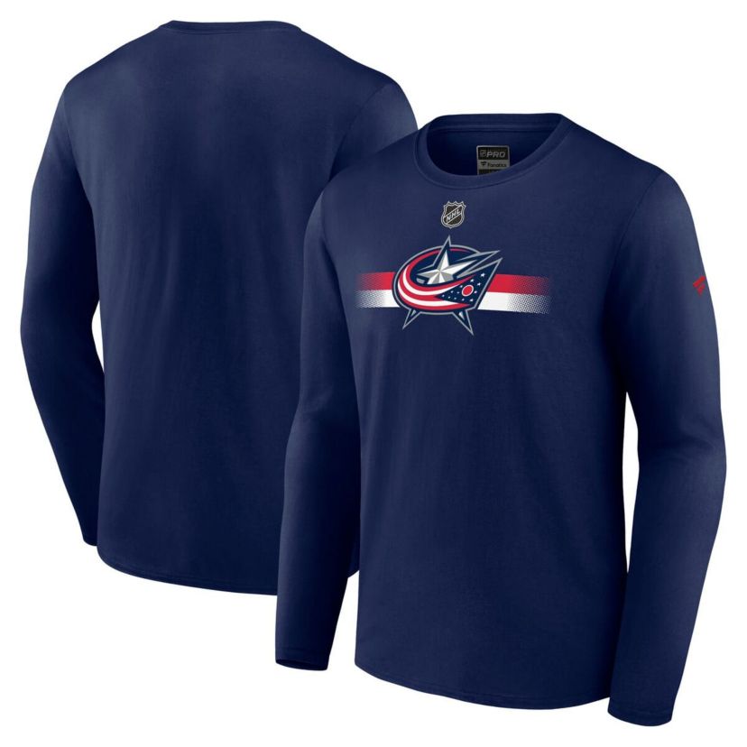 NHL Fanatics Columbus Jackets Authentic Pro Secondary Long Sleeve T-Shirt