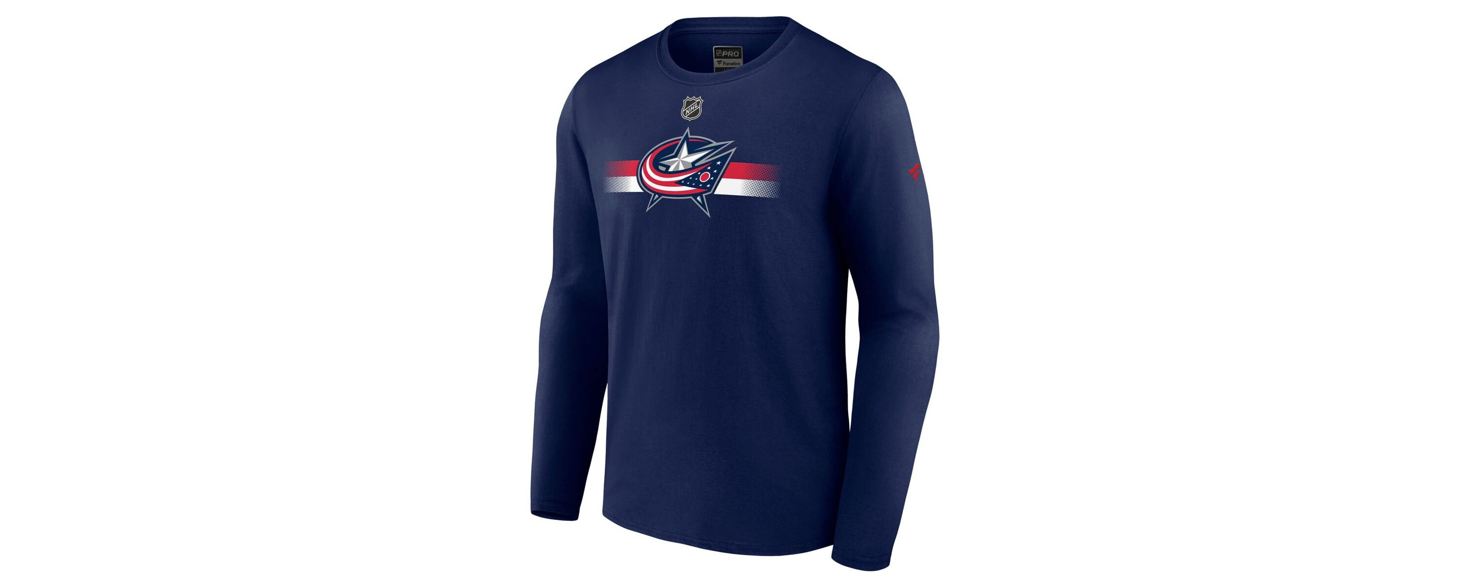 NHL Fanatics Columbus Jackets Authentic Pro Secondary Long Sleeve T-Shirt
