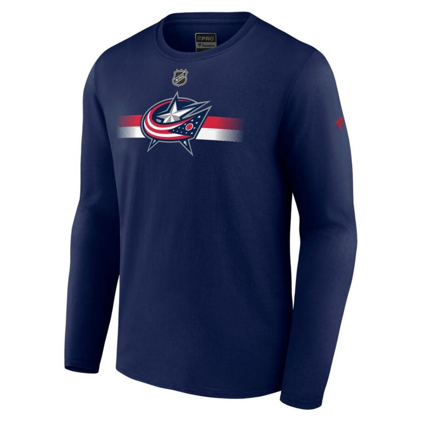 NHL Fanatics Columbus Jackets Authentic Pro Secondary Long Sleeve T-Shirt