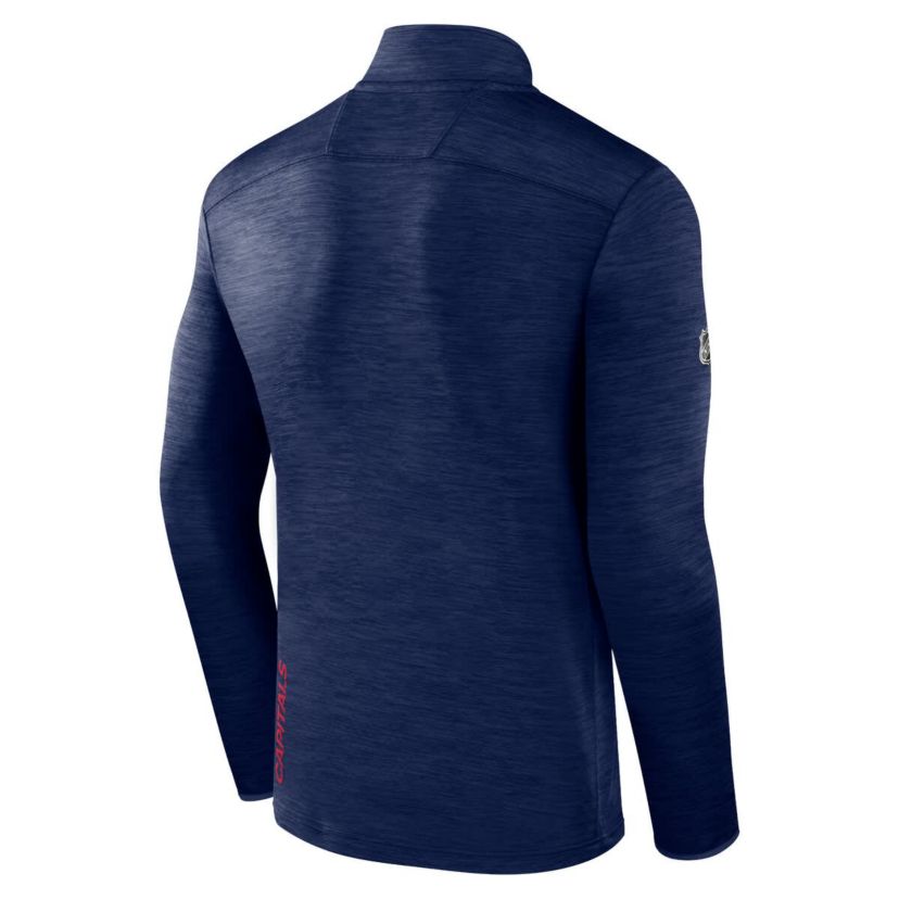 NHL Fanatics Washington Capitals Authentic Pro Quarter-Zip Pullover Top