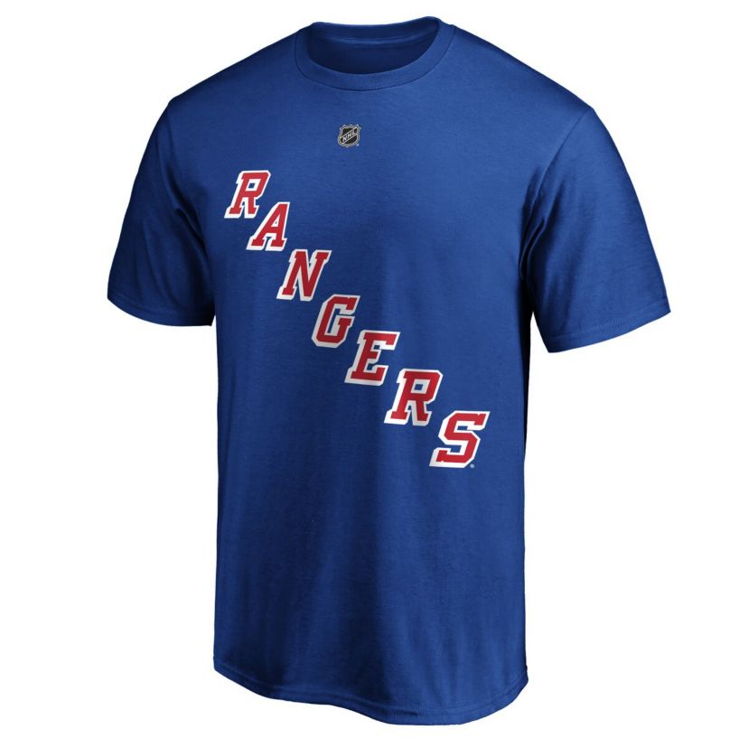 NHL Adam Fox New York Rangers Authentic Stack Name & Number T-Shirt