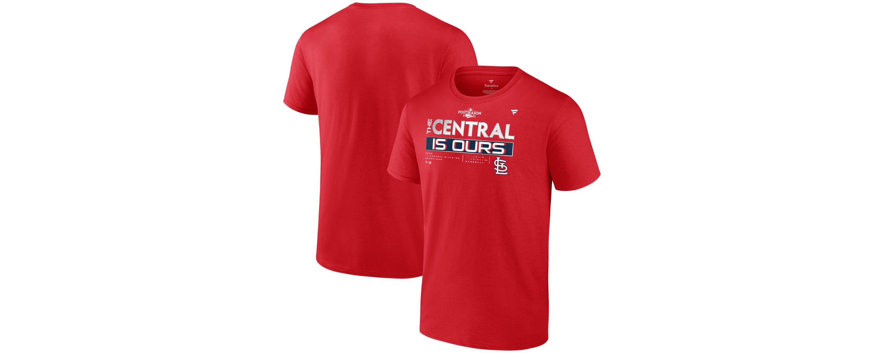 MLB Fanatics St. Louis Cardinals 2022 NL Central Division s Big & Tall T-Shirt