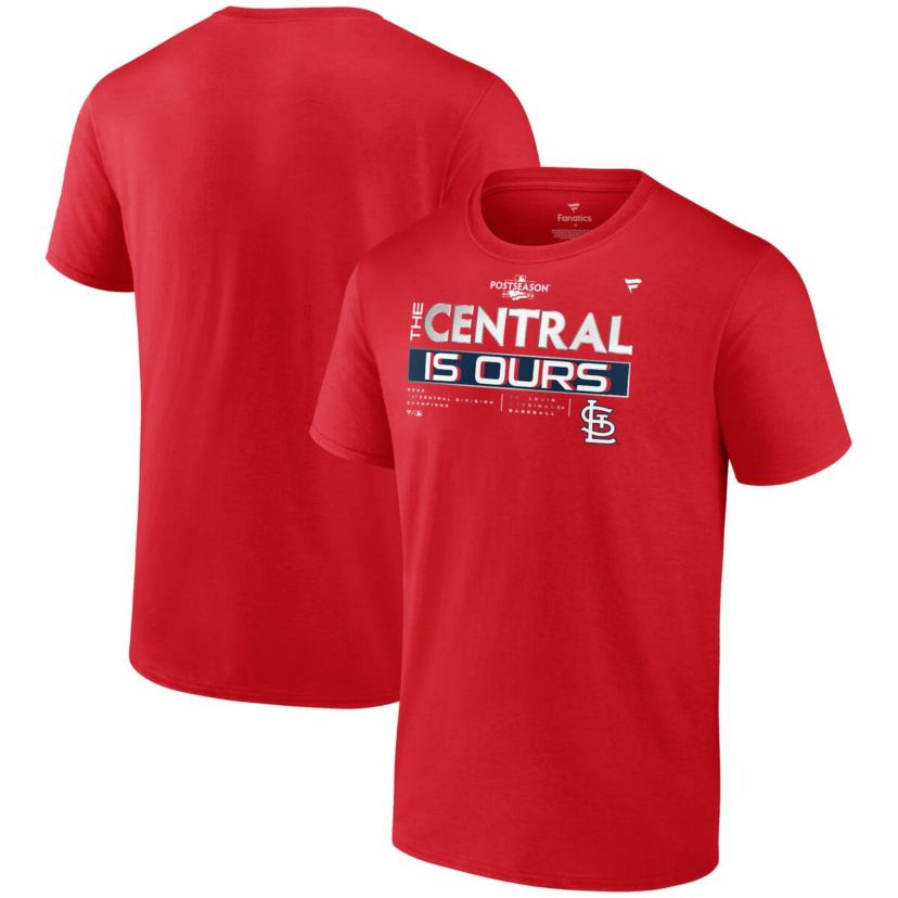 MLB Fanatics St. Louis Cardinals 2022 NL Central Division s Big & Tall T-Shirt