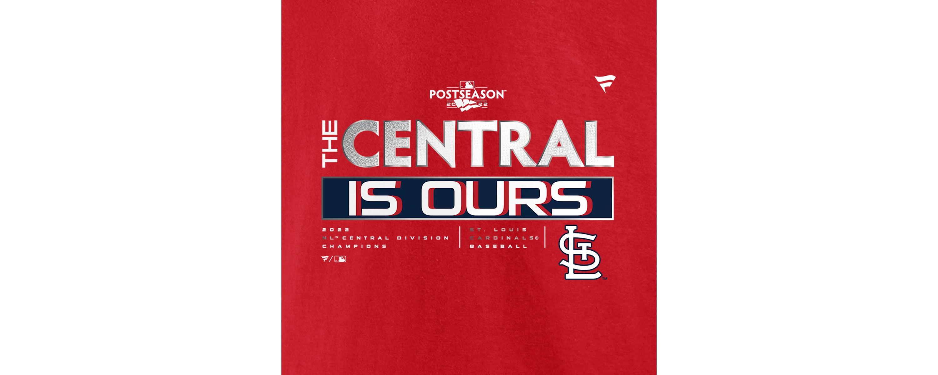 MLB Fanatics St. Louis Cardinals 2022 NL Central Division s Big & Tall T-Shirt