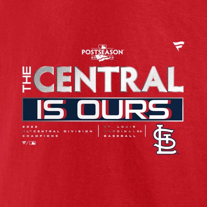 MLB Fanatics St. Louis Cardinals 2022 NL Central Division s Big & Tall T-Shirt