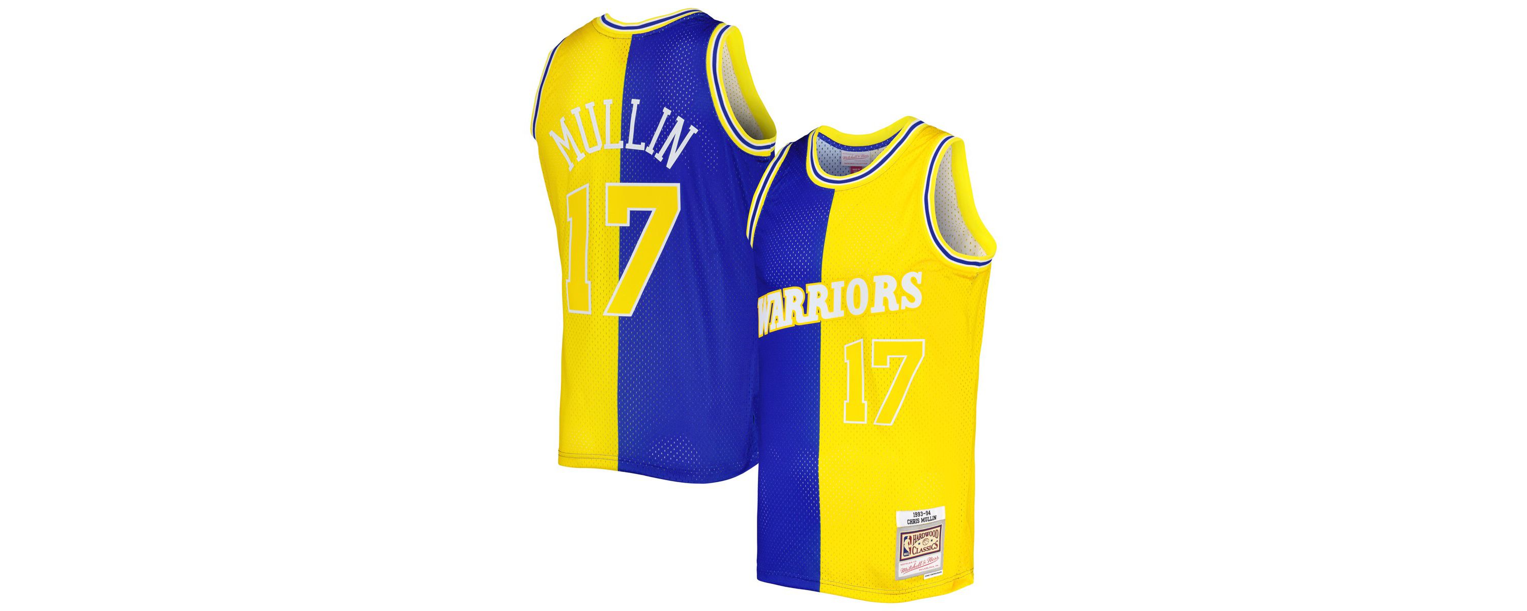 NBA Chris Mullin Golden State Warriors Hardwood Classics 1993/94 Split Swingman Jersey
