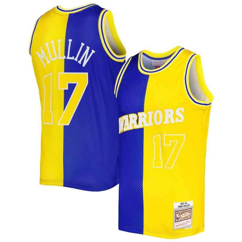 NBA Chris Mullin Golden State Warriors Hardwood Classics 1993/94 Split Swingman Jersey