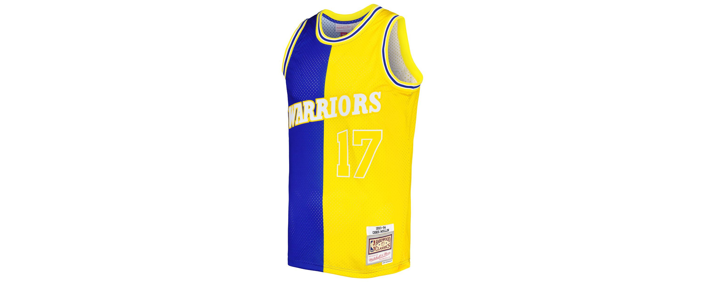 NBA Chris Mullin Golden State Warriors Hardwood Classics 1993/94 Split Swingman Jersey